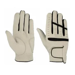 Vente en gros de haute qualité Cabretta Glove Sports Hommes Femmes Gants de golf en cuir véritable du Pakistan