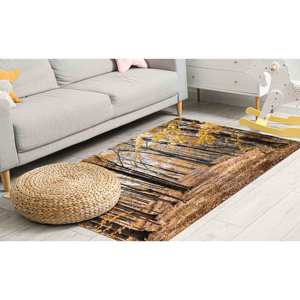 Alfombra con Diseño de Paisaje Forestal: Alfombra Decorativa Antideslizante, Fácil de Limpiar, Alfombra Delgada No Tejida - Product Image 3