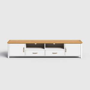 Scandinavian Vintage Wooden <b>TV</b> Stand for Home Furniture 2.4M Modern & Electric <b>Design</b> - Product Image 3