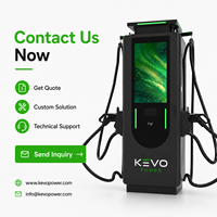 Station de recharge rapide pour véhicules électriques KEVO Smart Flexible Power Allocation DC, modulaire, double connecteur CCS2 GBT, 120 kW, 180 kW