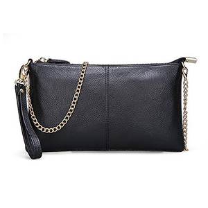 Elegant Genuine Leather Clutch <b>Bag</b> for Women Luxury Handmade Evening Purse Classic Black Leather Clutch <b>Bag</b> at low price - Product Image 1