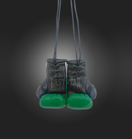 Mini-gants de boxe personnalisés en cuir PU avec motif drapeau pakistanais pour accessoires de voiture - Durables et personnalisables