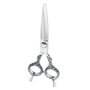 Tijeras de Peluquería Profesionales con Reposadíces Doble Extraíble, Mango Ruso, Tijeras de Peluquero con Hoja Afilada, Acabado Pulido, Acero Inoxidable - Product Image 6