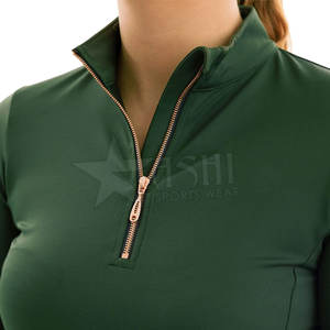 Ropa ecuestre de manga larga para mujer de alta calidad Camisas populares de capa base de equitación - Product Image 4