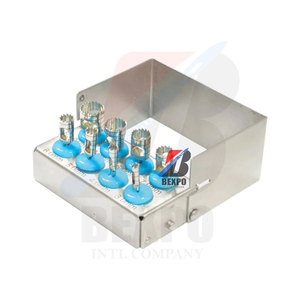 El último kit Dental Burs Trephine 8 PCs Herramientas para la extracción de dientes expertos e instrumentos de cirugía de implantes - Product Image 4