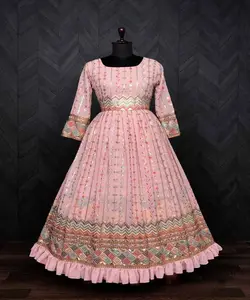 Новейший Дизайнерский Костюм сальвар розового и желтого цвета с камиз для пакистанской муслиновой одежды от alphanumero corporation