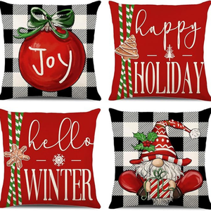 OEM venta al por mayor suave y esponjoso 3D bordado funda de almohada de Navidad rayas de felpa de piel sintética cojín decorativo Animal Dot para sofá - Product Image 4