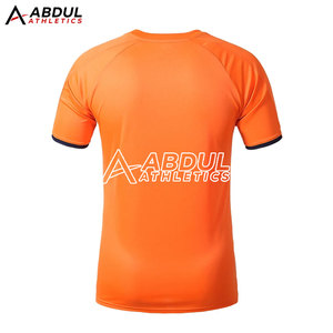 เสื้อกีฬาสำหรับผู้ชายเสื้อกีฬาผ้าย้อมสีพื้นสำหรับผู้ชายดีไซน์ใหม่ - Product Image 6
