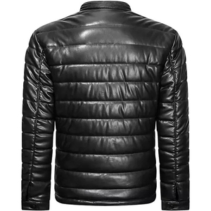Leather <b>Jacket</b> <b>Men</b> Genuine Lambskin Motorcycle Black Slim Fit <b>Biker</b> High Quality Customized Embroidered Brand New 2025 <b>Jackets</b> - Product Image 5