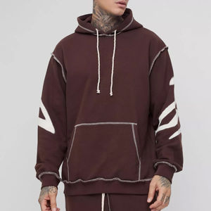 Chándal DTG con estampado de color único, chándal para hombre con estampado ácido y lavado hecho en fábrica - Product Image 5