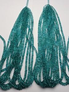 อะพาไทต์สีฟ้าธรรมชาติ ขนาด 4 มม.-5.50 มม. รูปทรงกลมเรียบ คุณภาพสูง เหมาะสำหรับทำเครื่องประดับหรูหรา และเป็นของขวัญ - Product Image 3