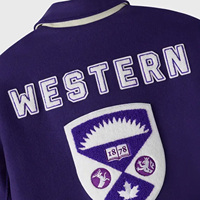 Chaqueta de Béisbol OVO Western Mustangs 2025, Diseño Vintage, con Capucha, Talla Grande, Tejida, de Invierno, Bordada, Transpirable