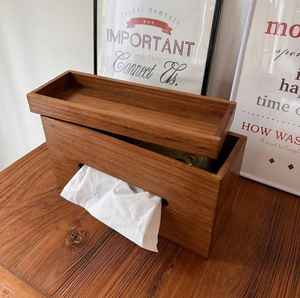 กล่องกระดาษทิชชูแบบยึดคืนได้มีที่วางของบนโต๊ะแบบยั่งยืน - Product Image 1