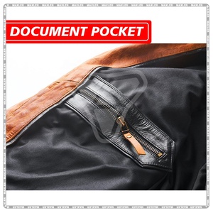 Chaqueta de moto aprobada por la CE para hombre, elegante, a prueba de viento, duradera, de cuero para motorista, ropa deportiva para deportes al aire libre - Product Image 5