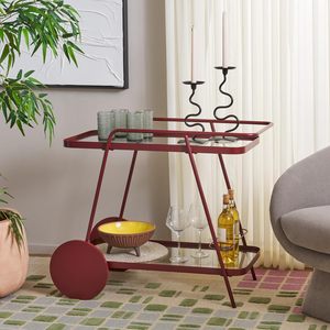 Elegant Chrome Finish Metal Trolley for Hotel Service Use Smooth Wheels and Strong Construction for Durability - Product Image 4