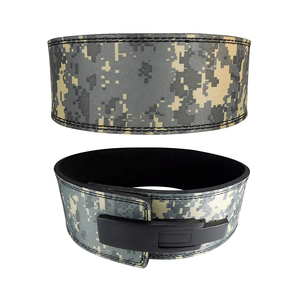 Cinturón de levantamiento de pesas Pro Lever Buckle de 10 mm de grosor, transpirable, de cuero de ante, soporte lumbar para gimnasio, sentadillas y peso muerto, venta al por mayor para fitness - Product Image 1