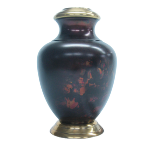 Elegant Design <b>Keepsake</b> Cremation Urn Durable Metal Funeral <b>Ashes</b> Urn Remarkable Red Memorial Urn - Product Image 5