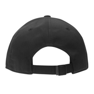 Gorra de béisbol negra ajustable con correa de tela para uso diario informal marca personalizada o uso en equipo 5 paneles, 100% algodón - Product Image 1