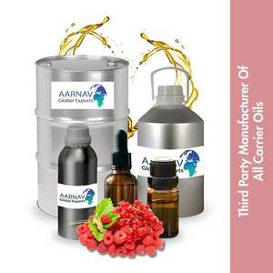 Aceite de semilla de frambuesa roja orgánica pura 100%, aceites portadores prensados en frío, fabricante al por mayor, precio a granel - Product Image 1