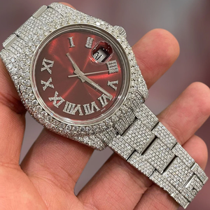 Montre mécanique de luxe sertie de diamants en moissanite, style hip-hop, sport, mode, affichage analogique, pour hommes et femmes. - Product Image 1