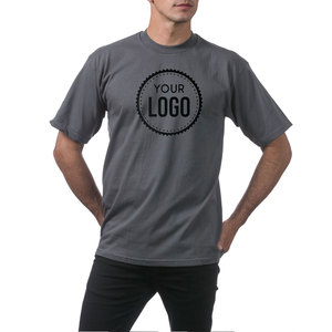 เสื้อยืดคอกลมสำหรับผู้ชายเสื้อคอลูกเรือทรงสูง & ใหญ่เสื้อยืดคอกลมสำหรับผู้ชายสิ่งจำเป็นโลโก้ตามสั่ง - Product Image 6