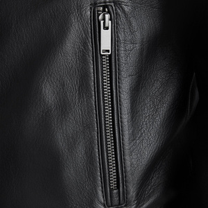 Custom Made Leather Bomber Jacket With Logo Embroidery Printing Mens Womens Winter Outerwear Streetwear Supplier - Product Image 3