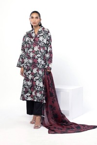 Traje de Salwar Kameez con estampado Digital para mujer, venta al por mayor, vestido de césped de marca Original paquistaní de 3 piezas para damas, nuevo diseño 2025 - Product Image 5