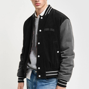 Chaqueta Universitaria Personalizada con Logotipo, Mangas de Cuero, Chaqueta Universitaria de Béisbol Personalizada para Hombre - Product Image 2