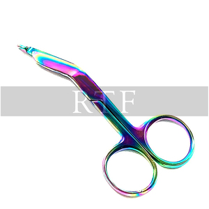 Tijeras para Vendajes LISTER de 3.5 Pulgadas, Multicolores, Arcoíris, de Acero Inoxidable, Instrumentos Quirúrgicos Manuales - Product Image 4