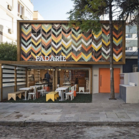 Mini Pop up Shipping Restaurant Mer Arrière-cour Mobile Café-bar 40 pieds Petit Snack Extensible Sport bar Conteneur Grill Prix
