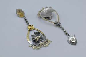 latest fashion trending handmade New Unique Design Dual Tone Indian Jewelry <b>Earrings</b> For Women and <b>girls</b> - Product Image 3