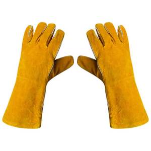 Gants de soudage en Kevlar résistants à la chaleur Manchette droite de 16 pouces antidérapante Service OEM Meilleure vente - Product Image 6