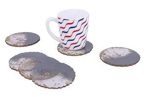 Posavasos Decorativo de Resina Bohemia Hecho a Mano, Diseño Personalizado Ecológico, de Alta Calidad para Sala de Estar o Mesa de Comedor - Product Image 5