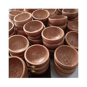 Bol en bois de coco en gros, fait main, naturel, pour la présentation des aliments - Product Image 6