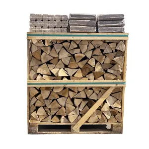 Trocknes Buchen-/Eichen-Feuerholz-Ofen Trocknes Feuerholz in Säcken Eichen-Feuerholz-Pallets mit einer Länge von 25 cm bis 33 cm