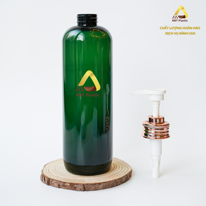 Bouteille à pompe PET de luxe de 850ml bouteille en plastique d'emballage cosmétique personnalisé de haute qualité pour shampooing et nettoyant pour le corps - Product Image 6