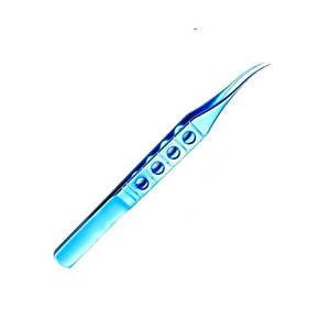 Forceps vasculaires micro bleus manuels en acier médical de haute qualité, angulaires, 4,5 mm, 11,5 cm de long, pour usage hospitalier - SurgiRight - Product Image 5