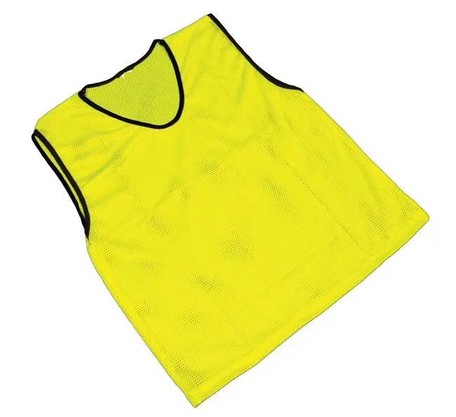 Eagle View Custom Sports Mesh Yellow Basketball Football Training gilet bavaglini da calcio reversibili