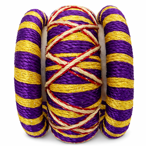 Pulseras de Moda, Pulsera Natural Elegante con Diseño de Rayas, Multicolor, Hecha a Mano - Product Image 5