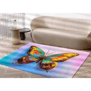Alfombra con Diseño de Mariposas: Arte Abstracto Colorido, Adorno para Entrada, Alfombra de Chenilla - Product Image 5