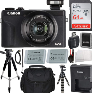 Power Shot G7 X Mark III Full HD Appareil Photo Numérique Haute Définition Capture Vidéo Noire 2 \ "3 \" Carte Mémoire Batterie Rechargeable - Product Image 1