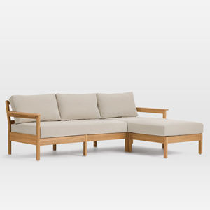 Juego al aire libre Juegos de sofás elegantes Muebles de patio Muebles de jardín de madera de teca natural-Hanumi - Product Image 3