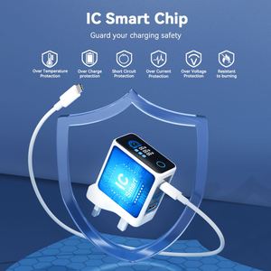 Station de <span class=keywords><strong>charge</strong></span> USB multi-ports avec écran LCD numérique et plaque d'<span class=keywords><strong>induction</strong></span> sans fil pour smartphones et tablettes - Product Image 2