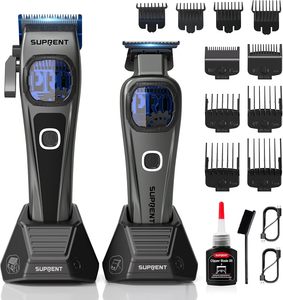 Tondeuses à cheveux professionnelles SUPRENT pour hommes - Tondeuse de barbier et tondeuse à lame zéro avec support de charge, moteur 10000 tr/min - Product Image 3