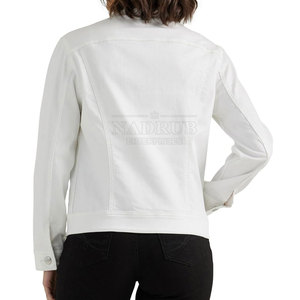 Quantité minimale de commande bas femmes veste en jean respirant femmes veste en jean conception personnalisée femmes veste en jean - Product Image 2