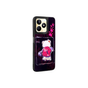 Funda de Silicona JoieCreatif Amas para Realme C53 con Figura Icónica en Relieve, Funda Brillante Negra, También para Realme C21, Oppo A17, A98, Realme C35 - Product Image 5