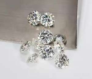 เพชรทรงกลมเจียระไนแบบหลวมสีขาว I1 I3ความชัดเจน VVS1ผ่านการรับรอง VS2เหมาะสำหรับเครื่องประดับที่ส่งออกจากอินเดีย - Product Image 5