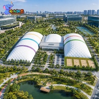 Dôme commercial gonflable à membrane pour salle de sport, hall d'exposition, lieu d'événement et grand espace intérieur