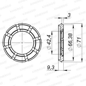 ฝาครอบสเตเตอร์ SCZF01 สำหรับ ZF 5HP19, คลัตช์แบบ Captive - Product Image 2