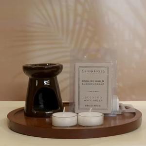 Réchauffeur d'huile en céramique élégant pour parfum aromatique pour diffuseur d'encens et d'aromathérapie Prix imbattable pour une utilisation au spa - Product Image 1